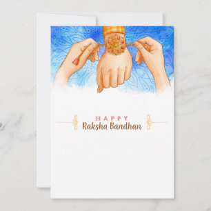Cartão de Felicitações Raksha Bandhan