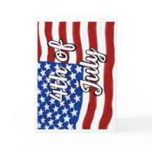 Cartão de Feliz 4 de Julho