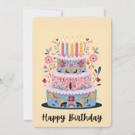 Cartão de Feliz Aniversário
