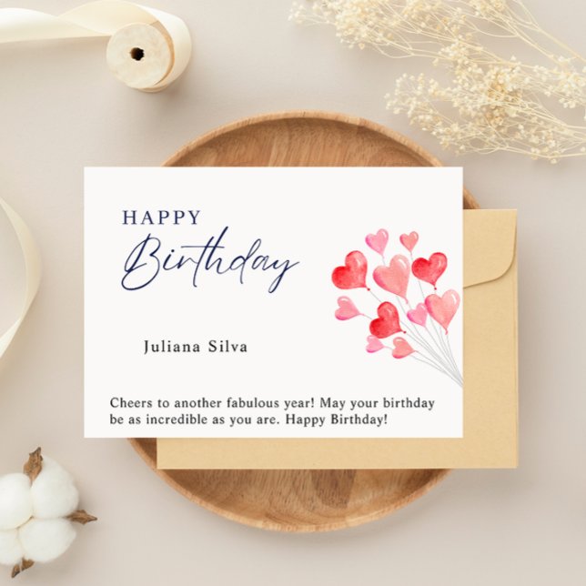 Cartão de Feliz Aniversário (Happy Birthday Card)