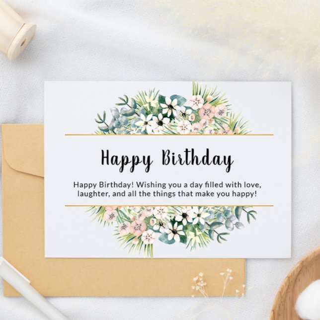 Cartão de Feliz Aniversário (Happy Birthday Card)