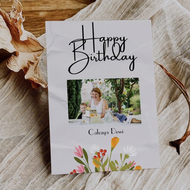 Cartão de Feliz Aniversário (Happy Birthday Card)