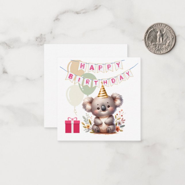 Cartão de Feliz Aniversário (Frente/Verso In Situ)