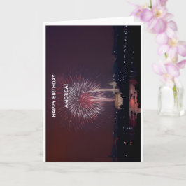 Cartão de Feliz Aniversário América