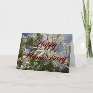 Cartão de Feliz Aniversário Com Flores