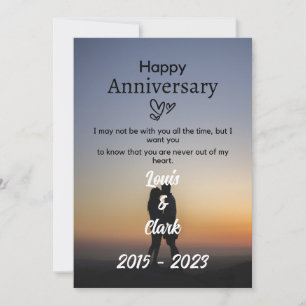 Cartão de Feliz Aniversário de Casamento