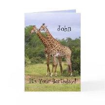 Cartão de Feliz Aniversário de John "Go Wild"