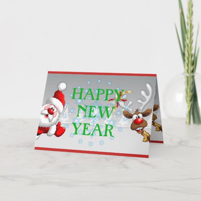 Cartão de Feliz Ano Novo (Frente)