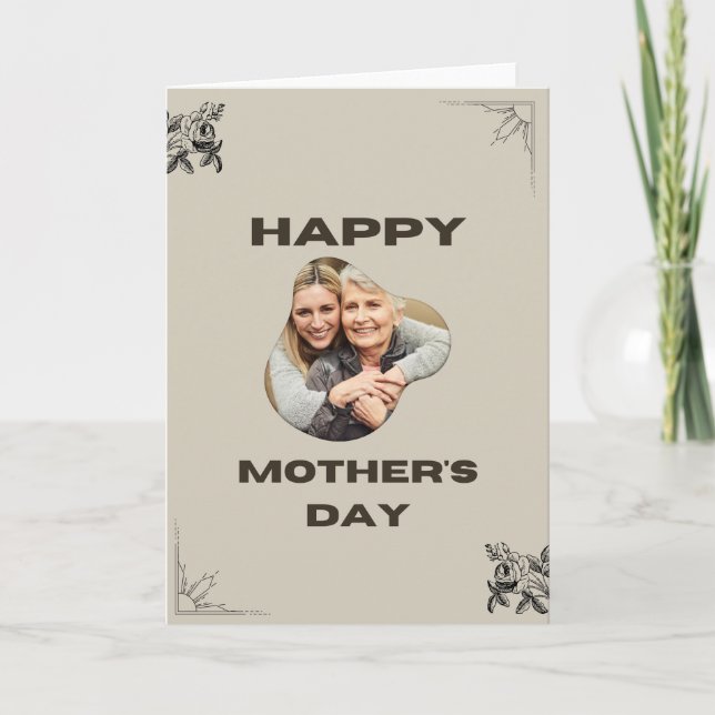 Cartão de Feliz Dia das Mães (Frente)