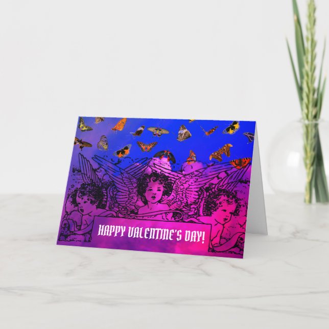 CARTÃO DE FELIZ DIA DOS NAMORADOS COM ANJOS (Frente)