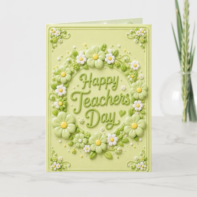 Cartão de Feliz Dia dos Professores  (Frente)