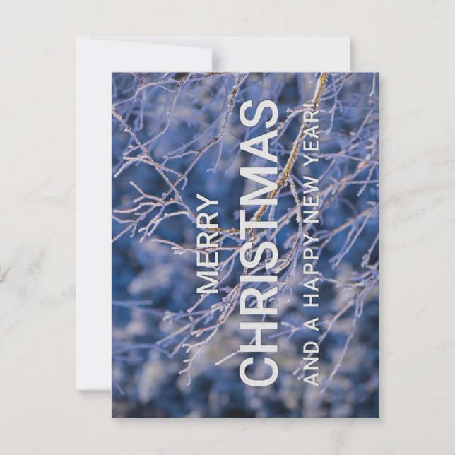 cartão de Feliz Natal e Ano Novo (Frente)