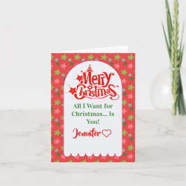 Cartão de Feliz Natal Personalizado para a Sua Esp