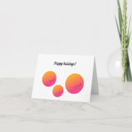 Cartão de felizes festas