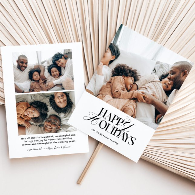 Cartão de Felizes Festas | Cartão de Foto de Féria (Criador carregado)