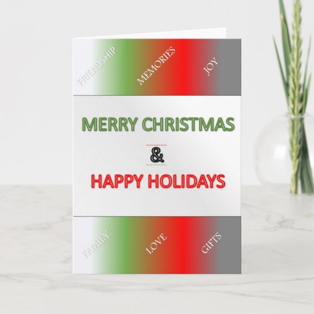 Cartão de Feriado (Frente)