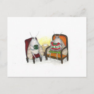 Cartão de Feriado Climático do Sweater