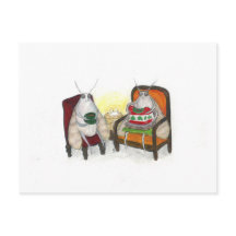 Cartão de Feriado Climático do Sweater