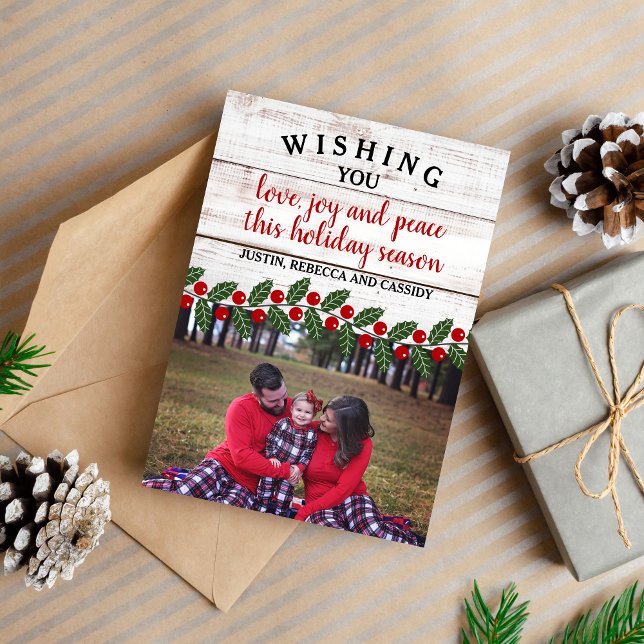 Cartão de Feriado da Família Feriado de Natal (Criador carregado)