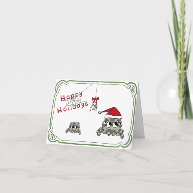 Cartão de Feriado das Aranhas do bobo (Frente)