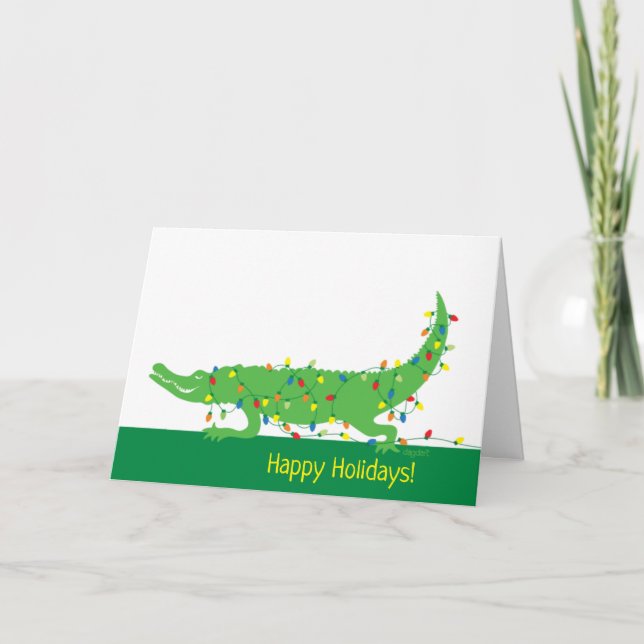 Cartão de Feriado das Luzes Tangidas (Frente)