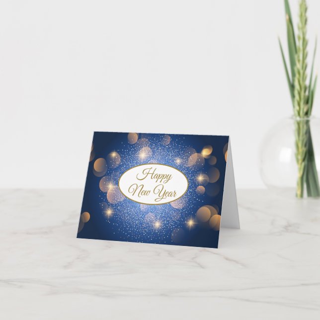 Cartão de Feriado de Ano Novo (Frente)