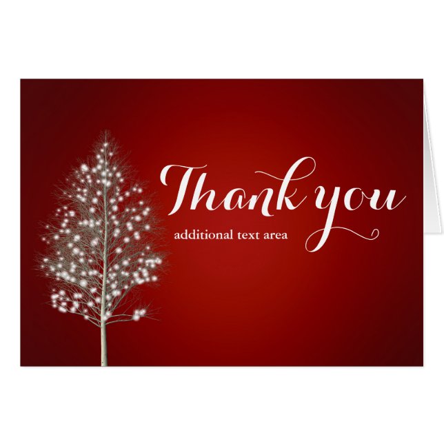 Cartão de Feriado de Árvore Luz de Natal (Frente horizontal)