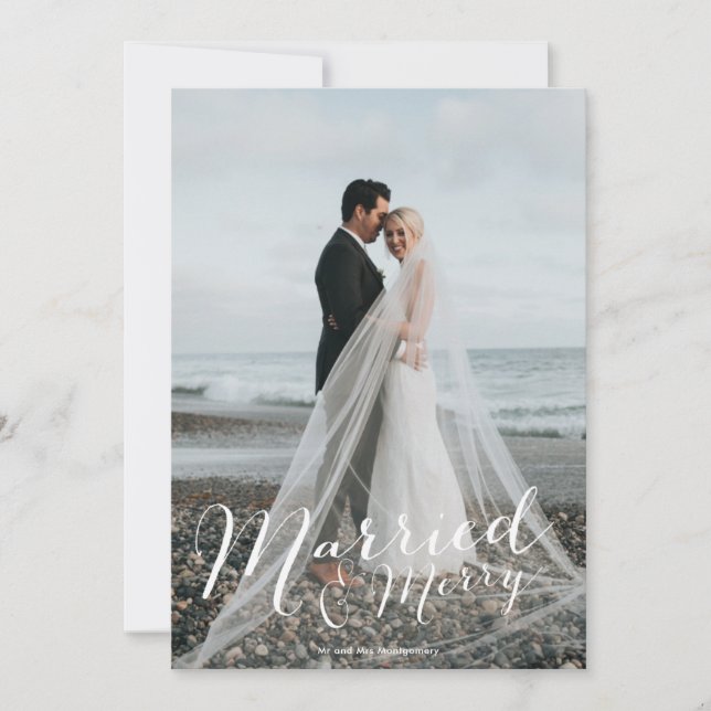 Cartão de Feriado de Colagem de Fotografias recém- (Frente)