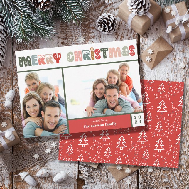 Cartão de Feriado de Colagem de Fotos da Família N (Criador carregado)