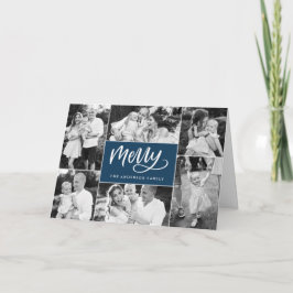 Cartão de Feriado de Colagem de Fotos de Natal do