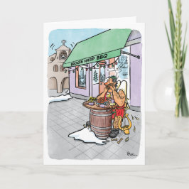 Cartão de Feriado de Comida Angel