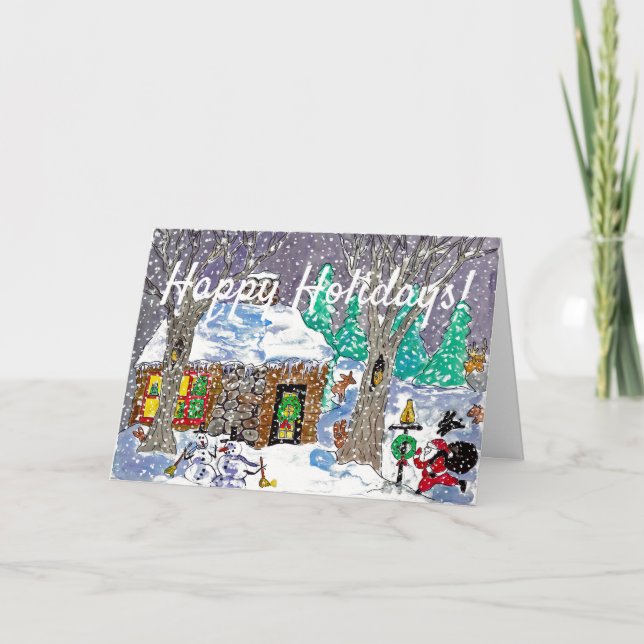 Cartão de Feriado de Denny Plesea para Ruby Lane (Frente)