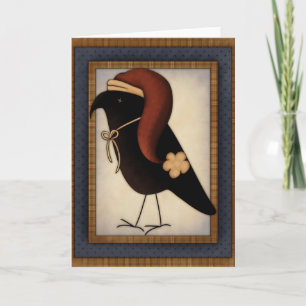 Cartão de Feriado de Design de Corte Primitivo de 