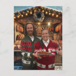 Cartão de Feriado de Ensilador de Bolsa de Natal