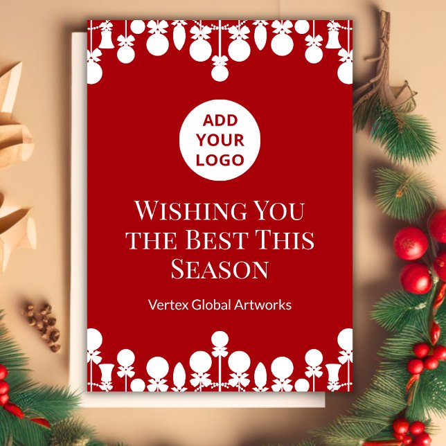 Cartão de Feriado de Espaço Branco | Marca persona (Criador carregado)