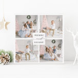 Cartão de Feriado de Foto Elegante Feliz e Brito 4<br><div class="desc">Cartão quadrado de fotos de feriado simples e elegante com texto personalizado no verso. Para personalização mais avançada deste design,  clique no link personalizar mais para alterar a fonte,  o tamanho,  a cor,  etc.</div>