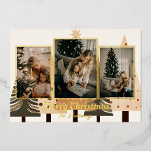 Cartão de Feriado de Foto Neutro de Floresta de in