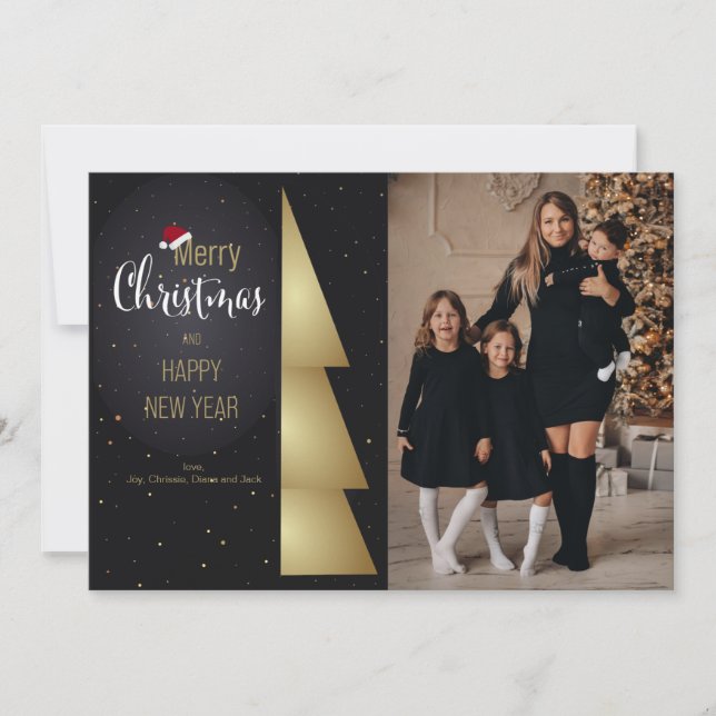 Cartão de Feriado de Fotografia para Sentimentos d (Frente)