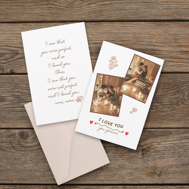 Cartão de Feriado de Fotografia Romance 2 Personal (Criador carregado)