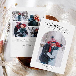 Cartão de Feriado de Fotografias Arranjado com car