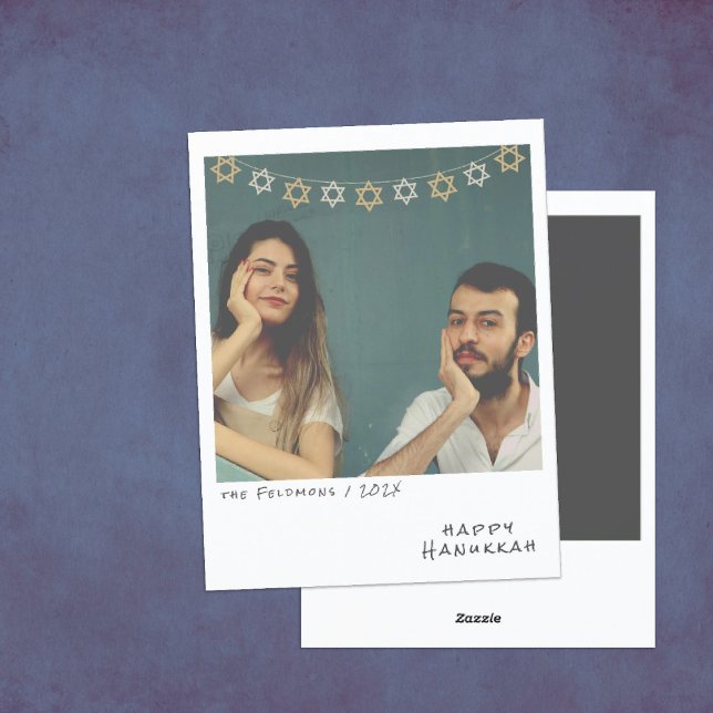 Cartão de Feriado de Hanukkah de Foto Instantânea  (Criador carregado)