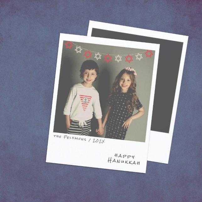 Cartão de Feriado de Hanukkah de Foto Instantânea  (Criador carregado)