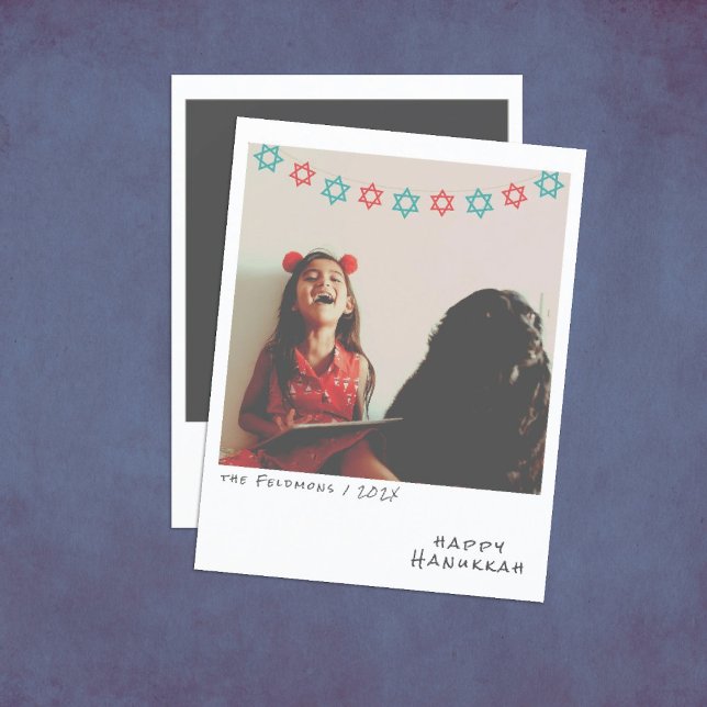 Cartão de Feriado de Hanukkah de Foto Instantânea  (Criador carregado)