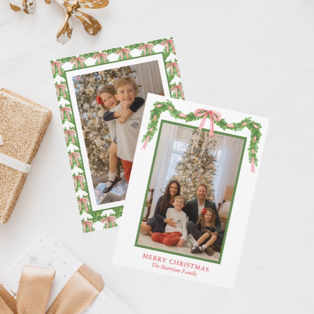 Cartão de Feriado de Natal da Garland Arco Vermelh (Criador carregado)