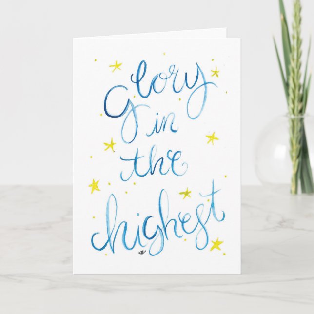 Cartão de Feriado de Natal em Watercolor (Frente)