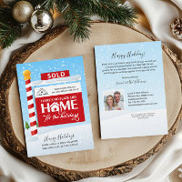 Cartão de Feriado de Natal Imobiliário para Sinal 