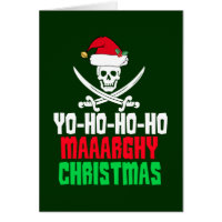Cartão de Feriado de Natal Pirata Engraçado