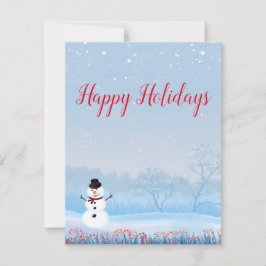 Cartão de Feriado de Neve de Natal Perfeito