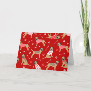 Cartão de Feriado de Padrão de Fronteira do namora