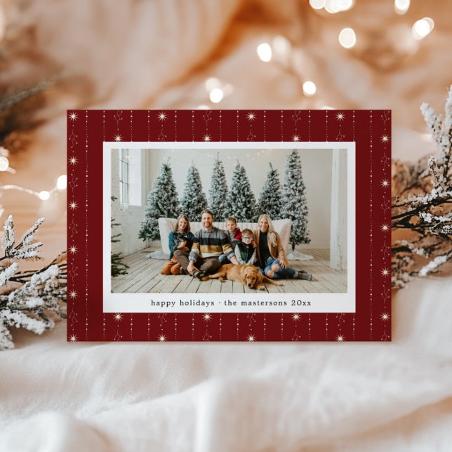 Cartão de Feriado de Papel de Carteira Red and Cre (Criador carregado)